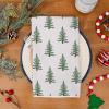 imageMerry Christmas Kitchen Towels Set of 2Green Xmas Tree Snow Dish Hand Towels Holiday Home Indoor Bathroom Party Seasonal Noel Decorations DD051Blue