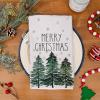 imageMerry Christmas Kitchen Towels Set of 2Green Xmas Tree Snowflake Dish Hand Towels Holiday Home Indoor Bathroom Party Seasonal Noel Decorations DD018Green