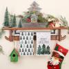 imageMerry Christmas Kitchen Towels Set of 2Green Xmas Tree Snowflake Dish Hand Towels Holiday Home Indoor Bathroom Party Seasonal Noel Decorations DD018Green