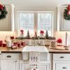 imageNutcrackers Christmas Kitchen Towels Set of 2Red Snowflake Xmas Tree Dish Hand Towels Holiday Home Indoor Bathroom Party Seasonal Noel Decorations DD036Pink