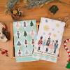 imageNutcrackers Christmas Kitchen Towels Set of 2Red Snowflake Xmas Tree Dish Hand Towels Holiday Home Indoor Bathroom Party Seasonal Noel Decorations DD036Green