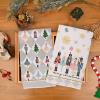 imageNutcrackers Christmas Kitchen Towels Set of 2Red Snowflake Xmas Tree Dish Hand Towels Holiday Home Indoor Bathroom Party Seasonal Noel Decorations DD036Grey