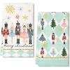 imageNutcrackers Christmas Kitchen Towels Set of 2Red Snowflake Xmas Tree Dish Hand Towels Holiday Home Indoor Bathroom Party Seasonal Noel Decorations DD036Green