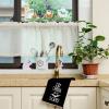 imageARKENY Ghost Halloween Kitchen Towels Set of 2Black Bat Boo Dish Towels 18x26 InchFarmhouse Home Indoor Vintage Party Decoration AD393