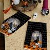 imageARKENY Pumpkin Crow Halloween Kitchen Towels Set of 2Black Bat Web Cat Dish Towels 18x26 InchFarmhouse Home Indoor Vintage Party Decoration AD396