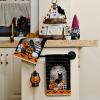 imageARKENY Pumpkin Crow Halloween Kitchen Towels Set of 2Black Bat Web Cat Dish Towels 18x26 InchFarmhouse Home Indoor Vintage Party Decoration AD396