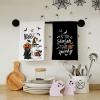 imageARKENY Pumpkin Ghost Halloween Kitchen Towels Set of 2Black Bat Boo Dish Towels 18x26 InchFarmhouse Home Indoor Vintage Party Decoration AD394