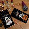 imageARKENY Pumpkin Ghost Halloween Kitchen Towels Set of 2Black Bat Cat Boo Dish Towels 18x26 InchFarmhouse Home Indoor Vintage Party Decoration AD395