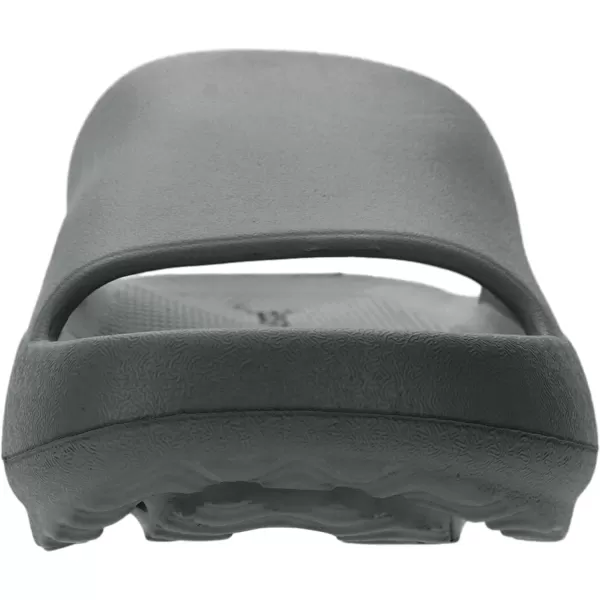 imageJoomra Arch Support Pillow Slippers for Women and Men Recovery House Slides Shower Sandals  Cushion Thick SoleDeep Grey With Arch Support