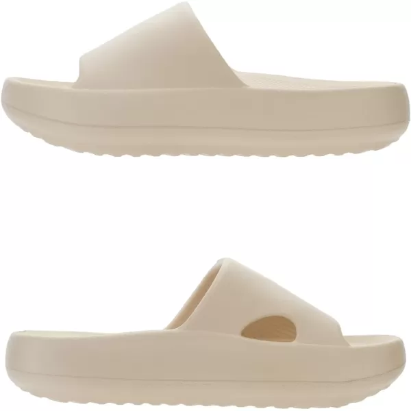 imageJoomra Arch Support Pillow Slippers for Women and Men Recovery House Slides Shower Sandals  Cushion Thick SoleKhaki With Arch Support