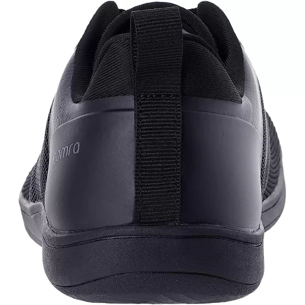imageJoomra Mens Cross Trainer Minimalist Barefoot Shoes Zero Drop Sneakers  Wide Toe Box  Upgrade StabilityW83  All Black