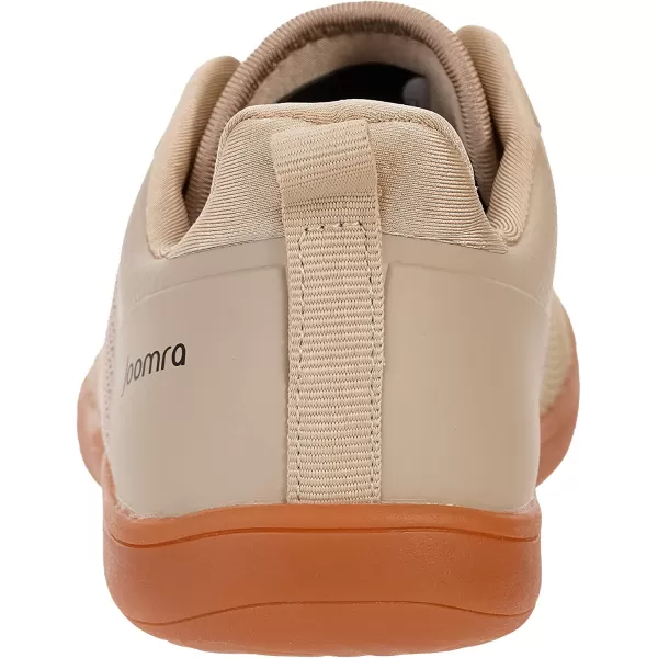 imageJoomra Mens Cross Trainer Minimalist Barefoot Shoes Zero Drop Sneakers  Wide Toe Box  Upgrade StabilityW83  Light Brown