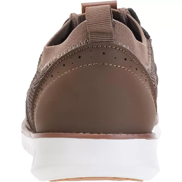 imageJoomra Mens KnitLeather Wingtip Oxford Dress ShoesBrown