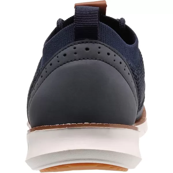 imageJoomra Mens KnitLeather Wingtip Oxford Dress ShoesDark Blue
