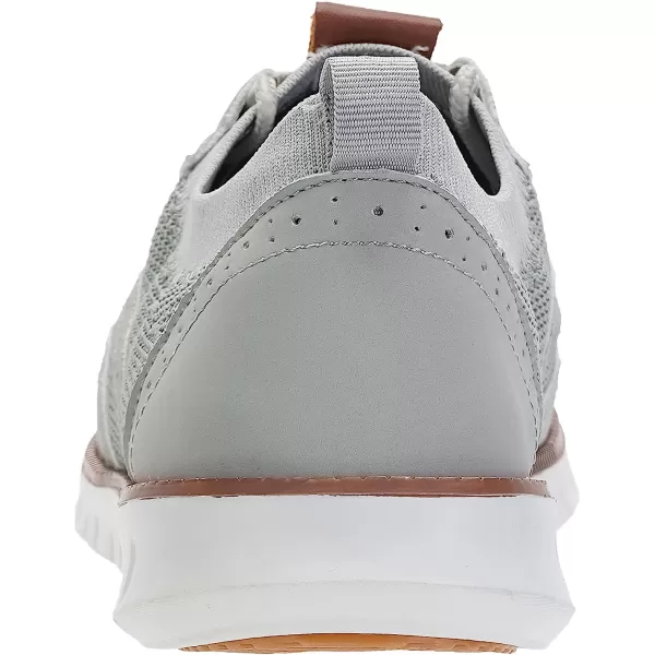 imageJoomra Mens KnitLeather Wingtip Oxford Dress ShoesLight Grey
