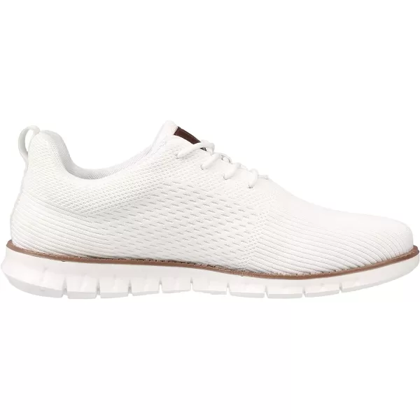 imageJoomra Mens KnitLeather Wingtip Oxford Dress ShoesWhite Waterproof