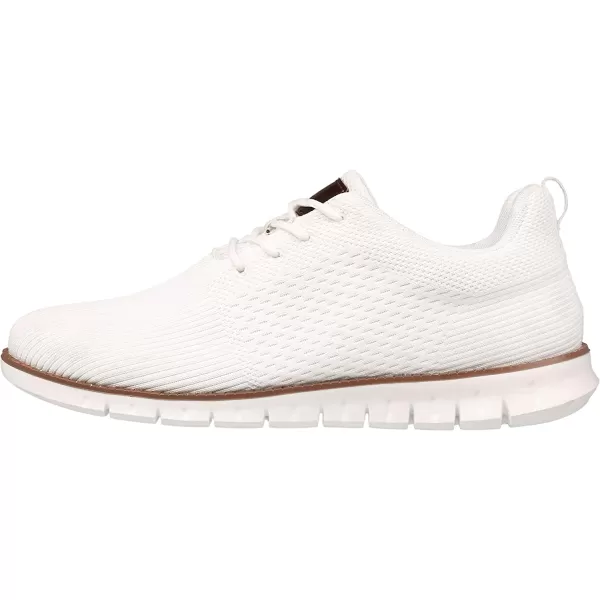 imageJoomra Mens KnitLeather Wingtip Oxford Dress ShoesWhite Waterproof