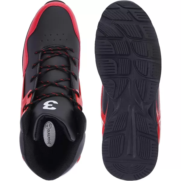 imageJoomra Mens Stylish Sneakers High Top AthleticInspired ShoesUpgrade  Red