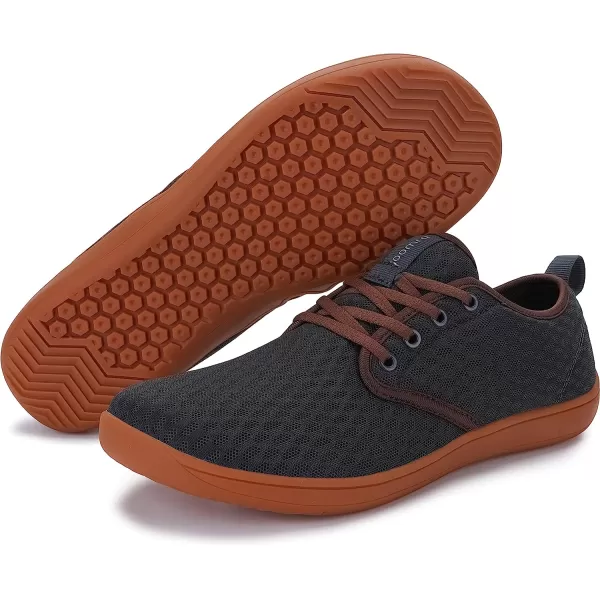 imageJoomra Mens Water amp Land Shoes  Hydrophobic Mesh  Barefoot Style  Quick Drying UpgradeW753  GreyGum  Water Shoes 