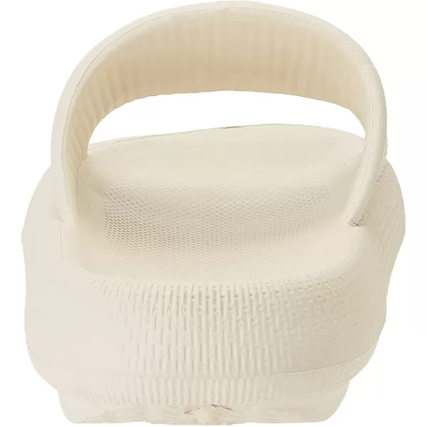 imageJoomra Pillow Slippers for Women and Men Non Slip Quick Drying Shower Slides Bathroom Sandals  Ultra Cushion  Thick SoleBeige