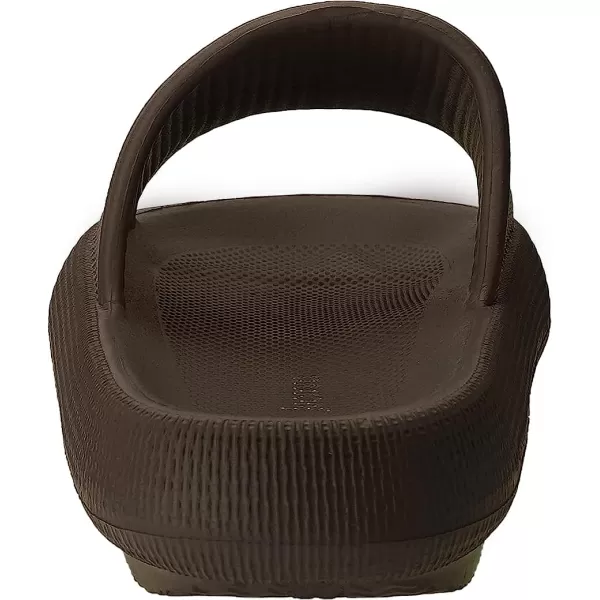 imageJoomra Pillow Slippers for Women and Men Non Slip Quick Drying Shower Slides Bathroom Sandals  Ultra Cushion  Thick SoleChocolate