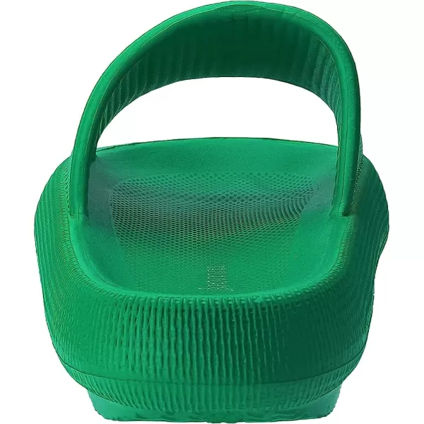 imageJoomra Pillow Slippers for Women and Men Non Slip Quick Drying Shower Slides Bathroom Sandals  Ultra Cushion  Thick SoleGreen