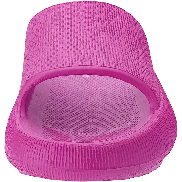 imageJoomra Pillow Slippers for Women and Men Non Slip Quick Drying Shower Slides Bathroom Sandals  Ultra Cushion  Thick SoleHot Pink