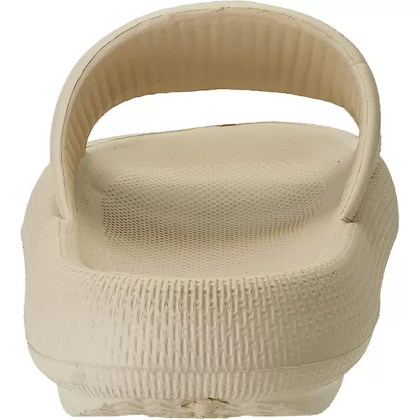 imageJoomra Pillow Slippers for Women and Men Non Slip Quick Drying Shower Slides Bathroom Sandals  Ultra Cushion  Thick SoleKhaki