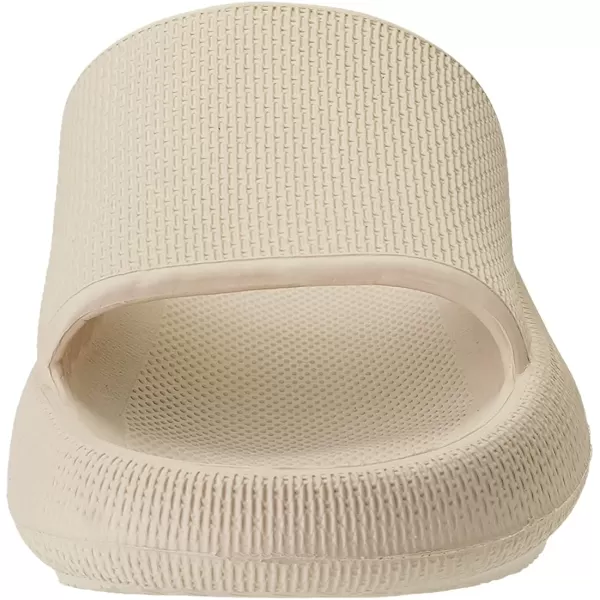 imageJoomra Pillow Slippers for Women and Men Non Slip Quick Drying Shower Slides Bathroom Sandals  Ultra Cushion  Thick SoleKhaki