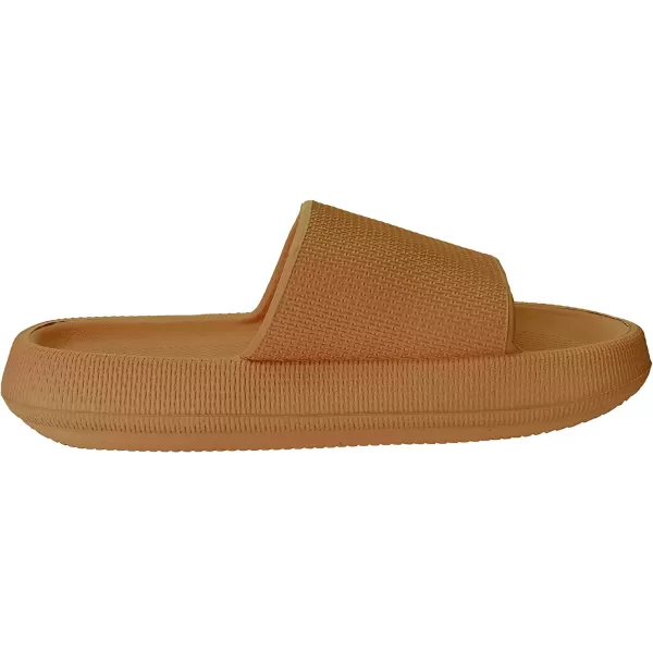 imageJoomra Pillow Slippers for Women and Men Non Slip Quick Drying Shower Slides Bathroom Sandals  Ultra Cushion  Thick SoleOg Brown