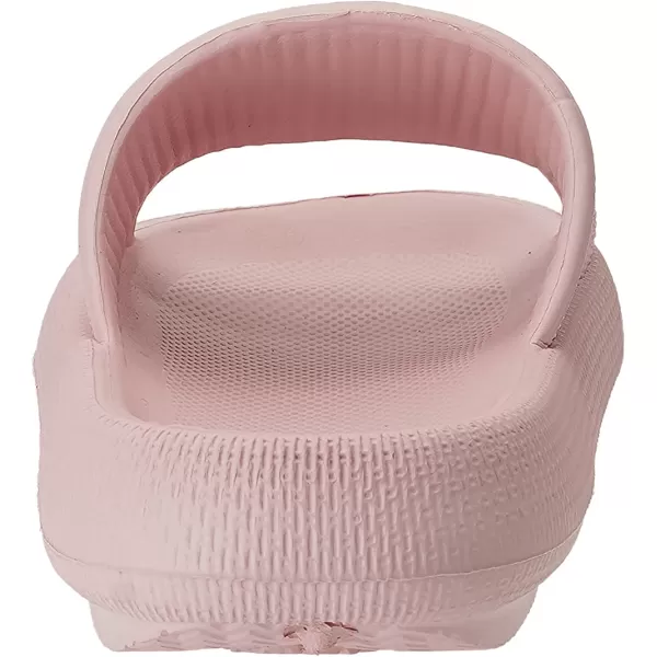 imageJoomra Pillow Slippers for Women and Men Non Slip Quick Drying Shower Slides Bathroom Sandals  Ultra Cushion  Thick SolePink