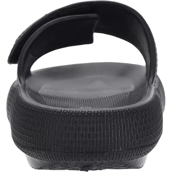 imageJoomra Slides for Women and Men Recovery Supportive Athletic Pillow Slippers Sandals  Adjustable Strap  Dual Cushioned Thick SoleAdjustable  Black