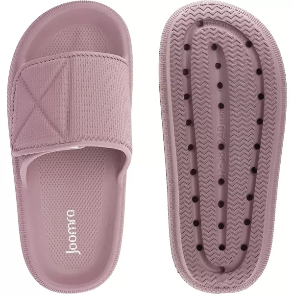 imageJoomra Slides for Women and Men Recovery Supportive Athletic Pillow Slippers Sandals  Adjustable Strap  Dual Cushioned Thick SoleAdjustable  Blush