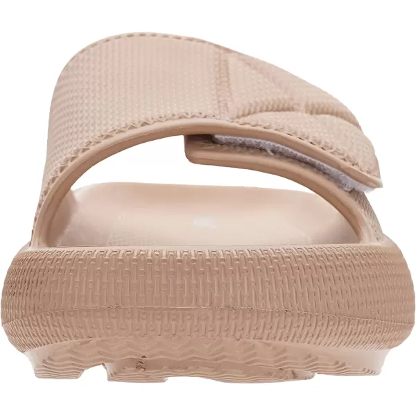 imageJoomra Slides for Women and Men Recovery Supportive Athletic Pillow Slippers Sandals  Adjustable Strap  Dual Cushioned Thick SoleAdjustable  Brown