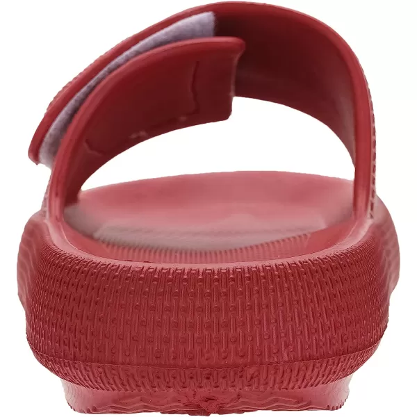 imageJoomra Slides for Women and Men Recovery Supportive Athletic Pillow Slippers Sandals  Adjustable Strap  Dual Cushioned Thick SoleAdjustable  Wine Red