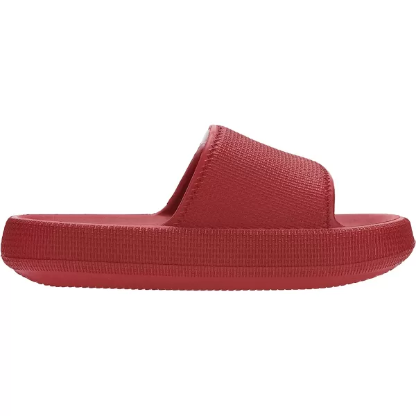 imageJoomra Slides for Women and Men Recovery Supportive Athletic Pillow Slippers Sandals  Adjustable Strap  Dual Cushioned Thick SoleAdjustable  Wine Red
