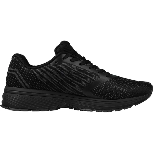 imageJoomra Whitin Mens Supportive Running Shoes Cushioned Lightweight Athletic SneakersAll Black