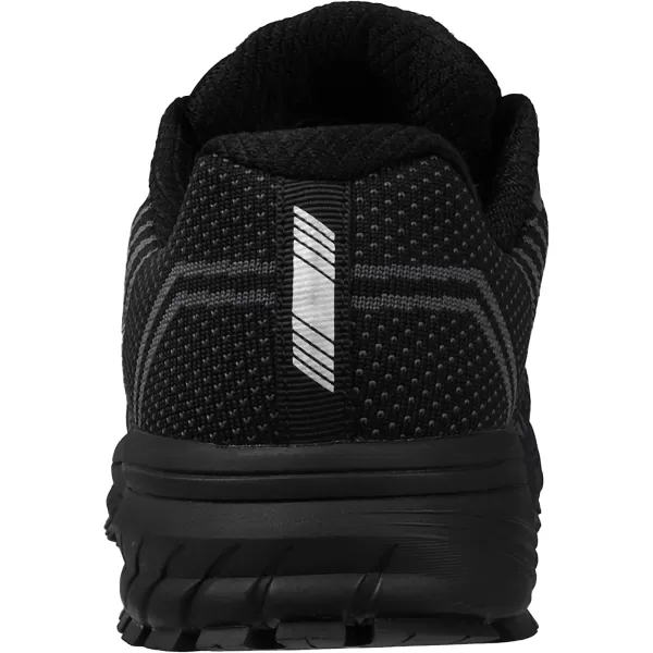 imageJoomra Whitin Mens Supportive Running Shoes Cushioned Lightweight Athletic SneakersAll Black