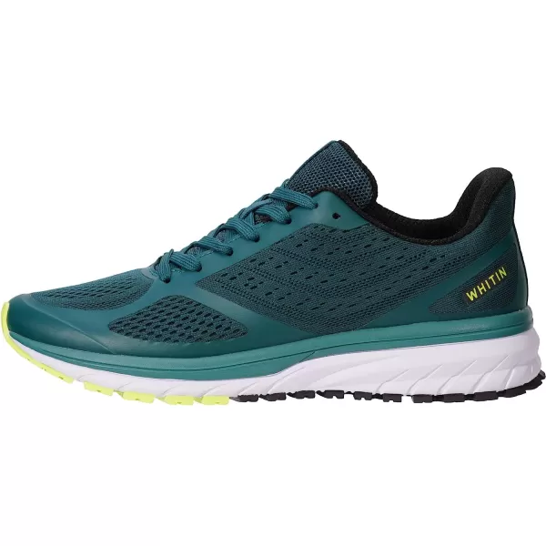 imageJoomra Whitin Mens Supportive Running Shoes Cushioned Lightweight Athletic SneakersBlackish GreenMesh