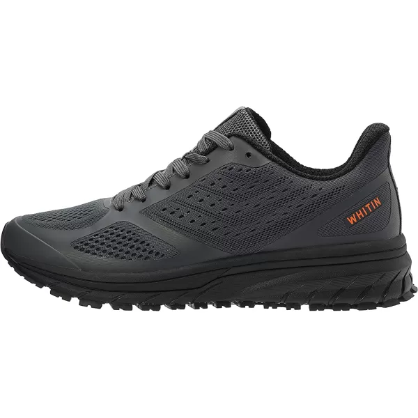 imageJoomra Whitin Mens Supportive Running Shoes Cushioned Lightweight Athletic SneakersGrey