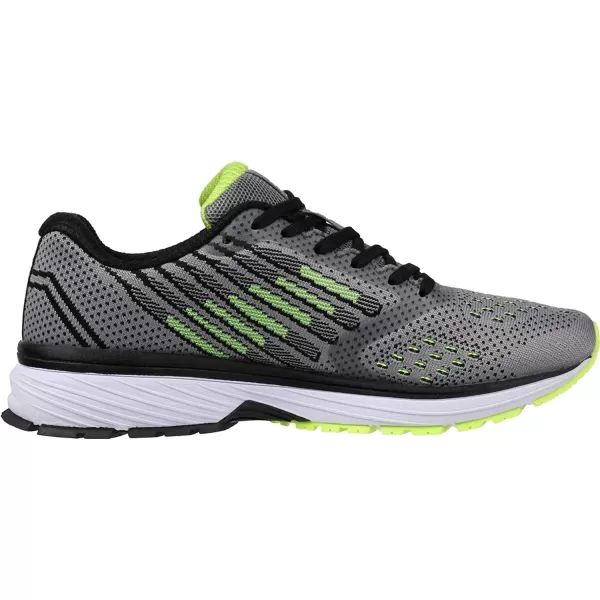imageJoomra Whitin Mens Supportive Running Shoes Cushioned Lightweight Athletic SneakersGrey Green