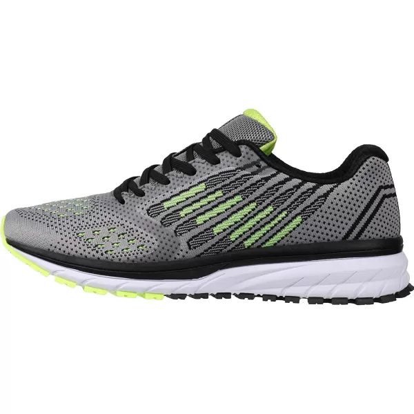 imageJoomra Whitin Mens Supportive Running Shoes Cushioned Lightweight Athletic SneakersGrey Green