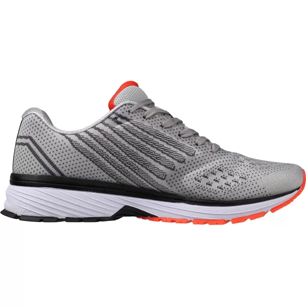 imageJoomra Whitin Mens Supportive Running Shoes Cushioned Lightweight Athletic SneakersLight Grey