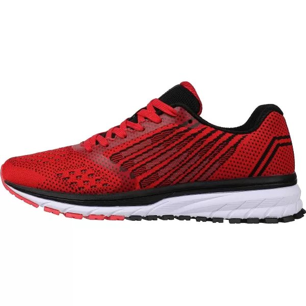 imageJoomra Whitin Mens Supportive Running Shoes Cushioned Lightweight Athletic SneakersRed