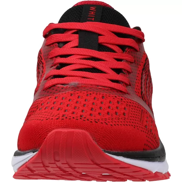 imageJoomra Whitin Mens Supportive Running Shoes Cushioned Lightweight Athletic SneakersRed