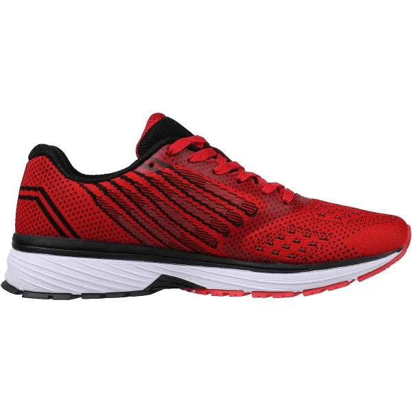 imageJoomra Whitin Mens Supportive Running Shoes Cushioned Lightweight Athletic SneakersRed