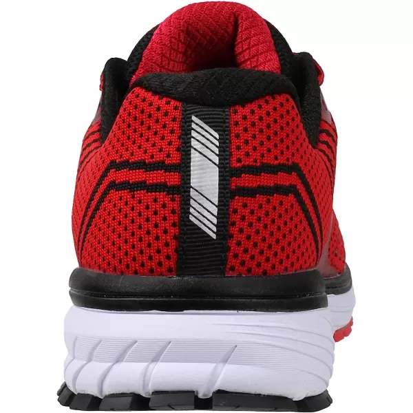 imageJoomra Whitin Mens Supportive Running Shoes Cushioned Lightweight Athletic SneakersRed