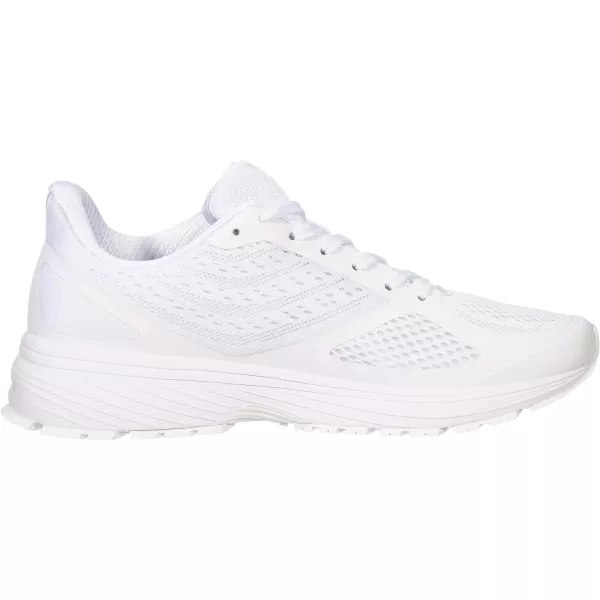 imageJoomra Whitin Mens Supportive Running Shoes Cushioned Lightweight Athletic SneakersWhiteMesh