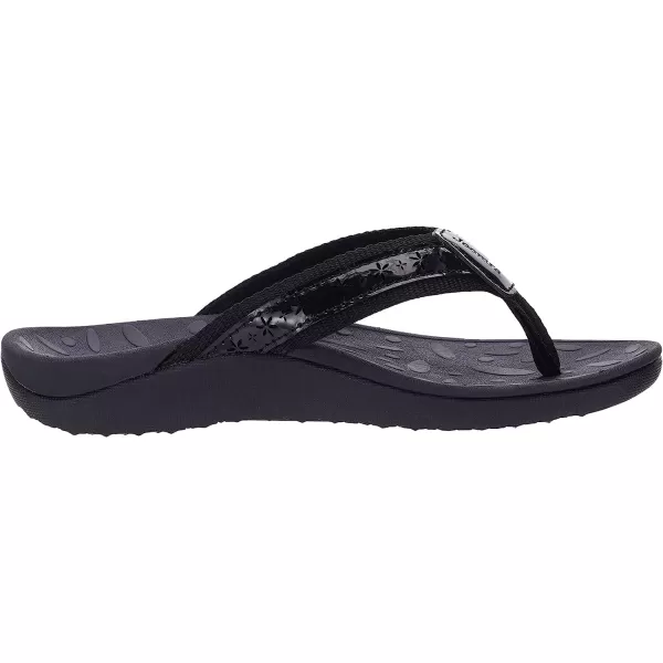 imageJoomra Womens Flip Flops Arch Support Orthotic Toe Post Thong SandalsAll Black