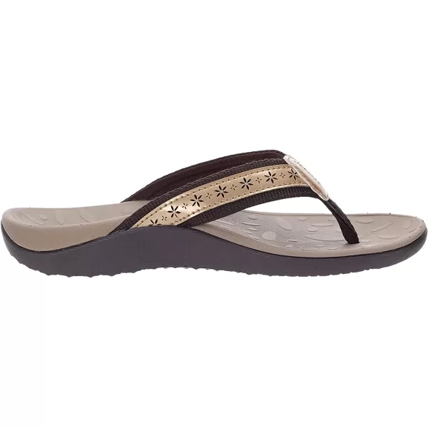 imageJoomra Womens Flip Flops Arch Support Orthotic Toe Post Thong SandalsGold
